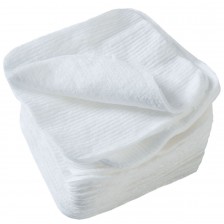 Комплект от 10 памучни кърпи BabyJem - Бели, 16.5 x 12.6 x 10 cm 