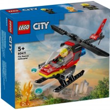 Конструктор LEGO City - Пожарен спасителен хеликоптер (60411) -1