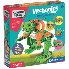 Конструктор Clementoni Science & Play Mechanics Junior - Динозаври, 130 части