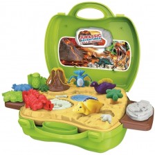 Комплект с моделин RS Toys - Jurassic Adventures, 26 части