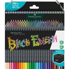 Комплект моливи Faber-Castell Black Edition - 100 цвята -1