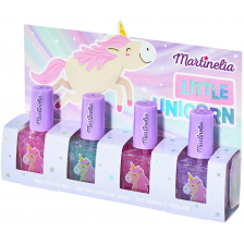Комплект лакове за нокти Martinelia - Little Unicorn, 4 броя