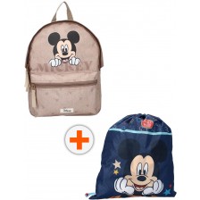 Комплект за детска градина Vadobag Mickey Mouse - Раница и спортна торба, This Is Me