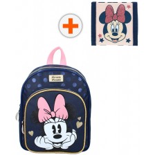 Комплект за детска градина Vadobag Minnie Mouse - Раница и портмоне -1