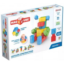 Комплект магнитни кубчета Geomag - Magicube, Try me, 64 части -1