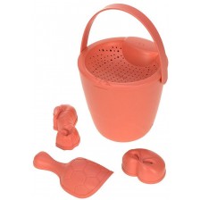 Комплект играчки за пясък Lassig - Splash & Fun, розов, 5 броя -1