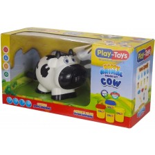 Комплект с моделин Play-Toys - Щастливата крава, асортимент -1