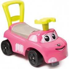 Кола за возене Smoby - Ride-on, розова -1