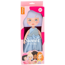 Комплект дрехи за кукла Orange Toys Sweet Sisters - Синя сатенена рокля