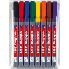 Комплект маркери за бяла дъска Edding 361 - 8 цвята -1