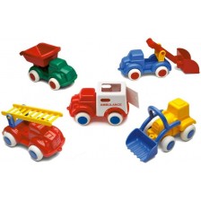 Комплект колички Viking Toys - Камиончета, 8 броя, 14 cm
