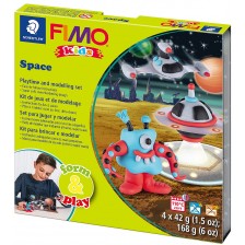 Комплект полимерна глина Staedtler Fimo Kids - Космическо чудовище