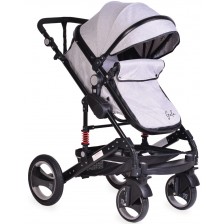 Комбинирана детска количка Moni - Gala, светлосива -1