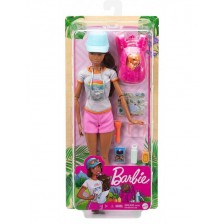Комплект Mattel Barbie Wellness - Време за разходка сред природата с кученце