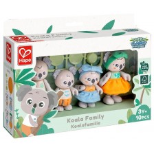 Комплект дървени фигури Hape - Семейство коали, 10 части -1