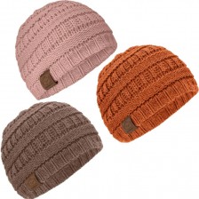 Комплект зимни бебешки шапки KeaBabies - 3 броя, 6-36 м -1