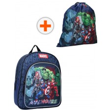 Комплект за детска градина Vadobag Avengers - Раница и спортна торба, United Forces