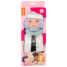 Комплект дрехи за кукла Orange Toys Sweet Sisters - Бяло палто от козина