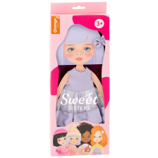 Комплект дрехи за кукла Orange Toys Sweet Sisters - Лилава рокля -1