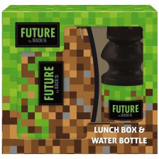 Комплект бутилка и кутия за храна Derform DF 29 Pixels