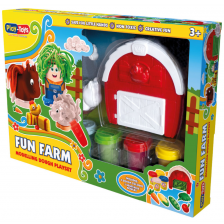 Комплект с моделин Play-Toys - Забавната ферма -1