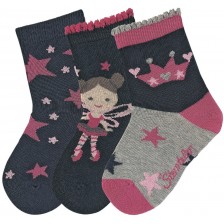 Комплект детски чорапи Sterntaler - 19/22 размер, 12-24 месеца, 3 чифта