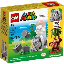 Конструктор допълнение LEGO Super Mario - Носорогът Рамби (71420)