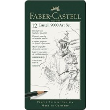 Комплект моливи Faber-Castell 9000 - 12 броя -1