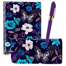 Комплект Victoria's Journals - Сини цветя, 3 части, в кутия 
