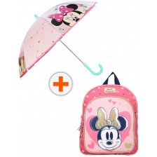 Комплект за детска градина Vadobag Minnie Mouse - Раница и чадър