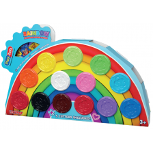 Комплект с моделин Play-Toys - Цветовете на дъгата