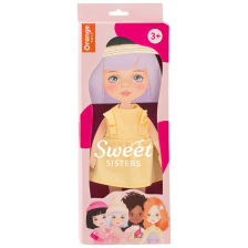 Комплект дрехи за кукла Orange Toys Sweet Sisters - Жълта рокля -1