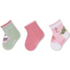Комплект бебешки чорапи Sterntaler - С морски мотиви, 15/16 размер, 4-6 месеца, 3 чифта -1
