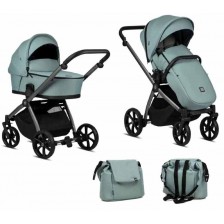 Комбинирана бебешка количка 2 в 1 Tutis - Mio Plus, Turquoise