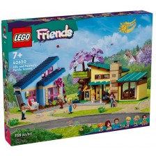 Конструктор LEGO Friends - Фамилните къщи на Оли и Пейсли (42620) -1