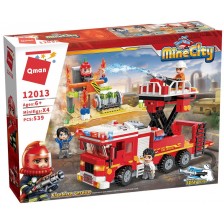 Конструктор Qman Mine City - Противопожарна спасителна служба