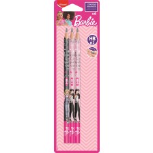Комплект моливи Maped Barbie - HB, 6 броя -1