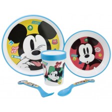 Комплект за хранене Stor - Mickey Mouse Fun-Tastic, 5 части