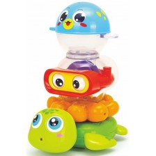 Комплект играчки за баня Hola Toys - Весели животни