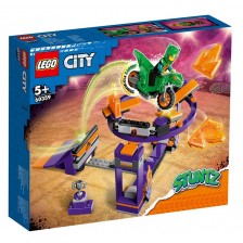 Конструктор LEGO City - Stuntz, Каскадьорско предизвикателство с рампа за забивки (60359)