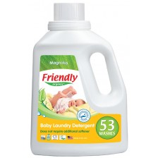 Концентриран гел за пране с омекотител Friendly Organic - Магнолия, 53 пранета, 1.57 l -1