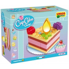 Детски конструктор Unico Plus - Парче торта, 14 части