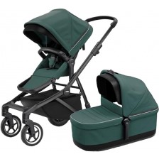 Комбинирана бебешка количка 2 в 1 Thule - Sleek, Mallard Green -1