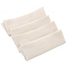 Комплект 4 кърпички от муселин BabyJem - Екрю, 25 x 25 cm -1