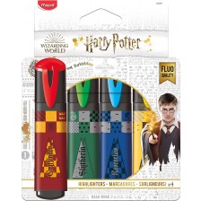 Комплект текст маркери Maped Harry Potter - 4 цвята -1