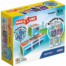 Комплект магнитни кубчета Geomag - Magicube, Транспортни средства, 7 части -1