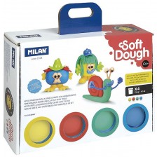 Комплект за моделиране с тесто Milan Soft Dough - Funny Faces
