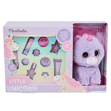 Козметичен комплект Martinelia Little Unicorn - С плюшена играчка -1