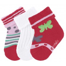 Комплект бебешки хавлиени чорапки Sterntaler -13/14 размер, 0-4 месеца, 3 чифта -1