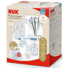 Комплект стъклени шишета Nuk Nature Sense Temperature Control - Premium Softer, 8 части -1